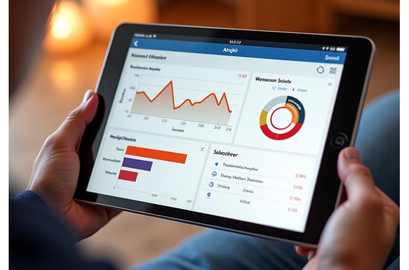 Detailed mockup of Coral Compass interactive dashboard with sample data graphs